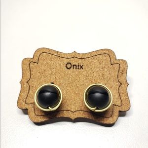 Hand made earrings - Onix quartz